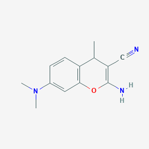 2-Amino-7-(dimethylamino)-4-methyl-4H-chromene-3-carbonitrile