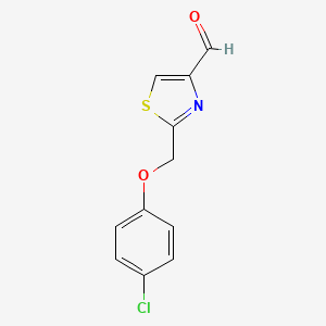 2-(4-Chlorophenoxymethyl)-1,3-thiazole-4-carbaldehyde