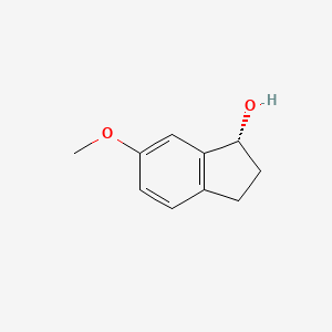 molecular formula C10H12O2 B1416286 (1R)-6-methoxy-2,3-dihydro-1H-inden-1-ol CAS No. 200425-74-7