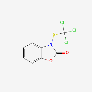 molecular formula C8H4Cl3NO2S B14162884 3-Trichloromethylthiobenzoxazolone CAS No. 3567-72-4