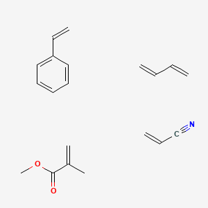 molecular formula C20H25NO2 B14162889 Buta-1,3-diene;methyl 2-methylprop-2-enoate;prop-2-enenitrile;styrene CAS No. 9010-94-0