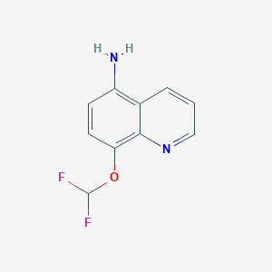 molecular formula C10H8F2N2O B1416290 8-(Difluoromethoxy)quinolin-5-amine CAS No. 1082893-09-1
