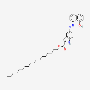 octadecyl 5-[(E)-(8-hydroxynaphthalen-1-yl)diazenyl]-1H-indole-2-carboxylate