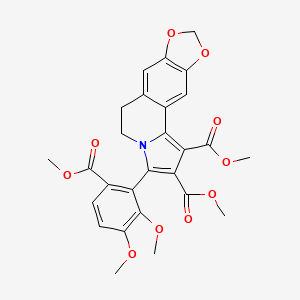 molecular formula C27H25NO10 B14162930 Berberine deriv jci 2223 CAS No. 81548-58-5