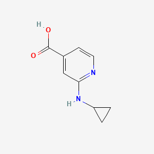 molecular formula C9H10N2O2 B1416294 2-(Cyclopropylamino)pyridine-4-carboxylic acid CAS No. 1019371-44-8