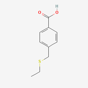 molecular formula C10H12O2S B1416296 4-[(Ethylsulfanyl)methyl]benzoic acid CAS No. 79313-52-3