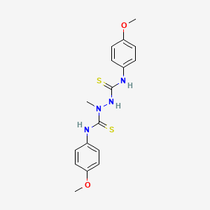 molecular formula C17H20N4O2S2 B14162968 N1,N2-Bis(4-methoxyphenyl)-1-methyl-1,2-hydrazinedicarbothioamide CAS No. 455880-00-9