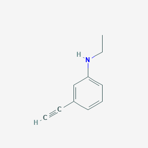 molecular formula C10H11N B1416297 N-ethyl-3-ethynylaniline CAS No. 1021135-66-9
