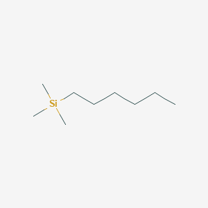 molecular formula C9H22Si B14162970 Hexyl(trimethyl)silane CAS No. 3429-62-7