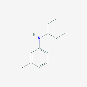 molecular formula C12H19N B1416298 3-methyl-N-(pentan-3-yl)aniline CAS No. 1019587-47-3