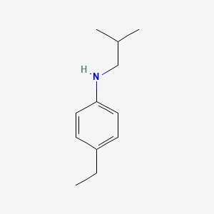 molecular formula C12H19N B1416300 4-ethyl-N-(2-methylpropyl)aniline CAS No. 537041-63-7