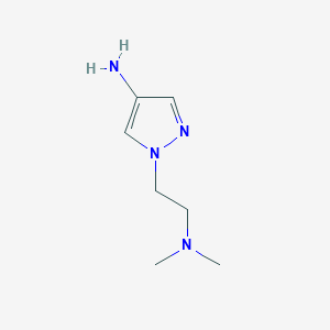 molecular formula C7H14N4 B1416306 1-(2-(Dimethylamino)ethyl)-1H-pyrazol-4-amine CAS No. 1152939-98-4