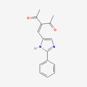 3-[(2-Phenyl-1H-imidazol-5-yl)methylidene]pentane-2,4-dione