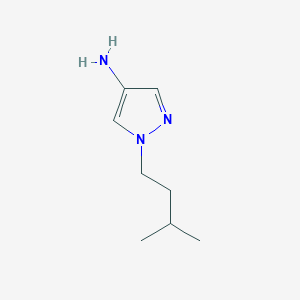 molecular formula C8H15N3 B1416307 1-(3-甲基丁基)-1H-吡唑-4-胺 CAS No. 1152866-83-5