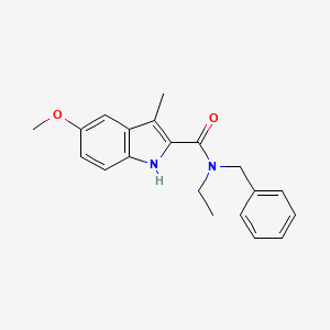 N-benzyl-N-ethyl-5-methoxy-3-methyl-1H-indole-2-carboxamide