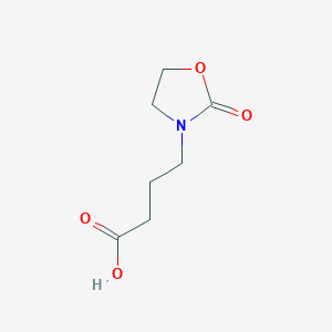 molecular formula C7H11NO4 B1416309 4-(2-Oxo-1,3-oxazolidin-3-yl)butanoic acid CAS No. 933686-66-9