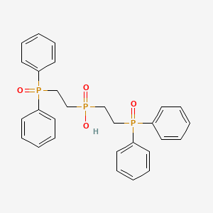 molecular formula C28H29O4P3 B14163097 Bis[2-(diphenylphosphoryl)ethyl]phosphinic acid CAS No. 185854-70-0