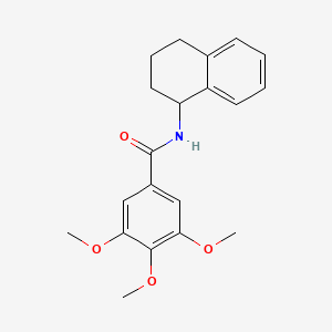 3,4,5-trimethoxy-N-(1,2,3,4-tetrahydronaphthalen-1-yl)benzamide