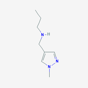 molecular formula C8H15N3 B1416313 [(1-methyl-1H-pyrazol-4-yl)methyl](propyl)amine CAS No. 1152839-68-3