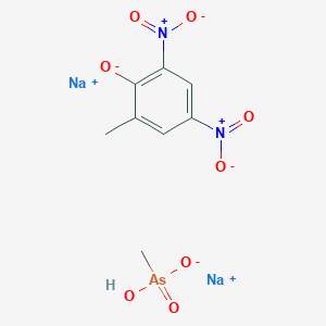 Sodium hydrogen methylarsonate 2-methyl-4,6-dinitrophenolate (2/1/1)