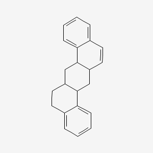 molecular formula C22H22 B14163176 DIBENZ(a,h)ANTHRACENE, OCTAHYDRO- CAS No. 63021-67-0