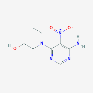 2-[(6-Amino-5-nitropyrimidin-4-yl)(ethyl)amino]ethan-1-ol