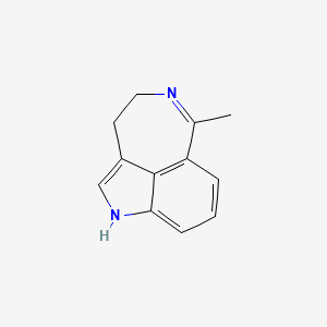 molecular formula C12H12N2 B14163225 3,4-Dihydro-6-methyl-1H-azepino(5,4,3-cd)indole CAS No. 3547-19-1