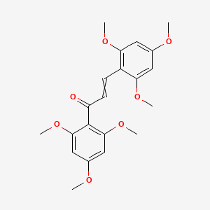 molecular formula C21H24O7 B14163240 1,3-Bis(2,4,6-trimethoxyphenyl)prop-2-en-1-one CAS No. 7233-20-7