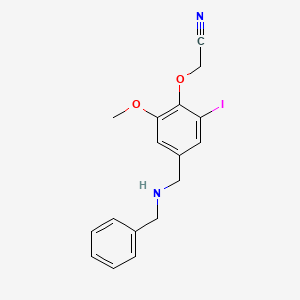 {4-[(Benzylamino)methyl]-2-iodo-6-methoxyphenoxy}acetonitrile