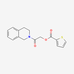 [2-(3,4-dihydro-1H-isoquinolin-2-yl)-2-oxoethyl] thiophene-2-carboxylate