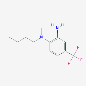 molecular formula C12H17F3N2 B1416334 N~1~-Butyl-N~1~-methyl-4-(trifluoromethyl)-1,2-benzenediamine CAS No. 1019465-81-6