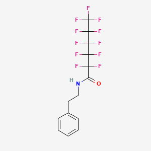 molecular formula C14H10F11NO B14163341 2,2,3,3,4,4,5,5,6,6,6-Undecafluoro-N-(2-phenylethyl)hexanamide CAS No. 70414-01-6