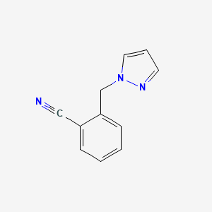 molecular formula C11H9N3 B1416336 2-(1H-pyrazol-1-ylmethyl)benzonitrile CAS No. 875740-60-6