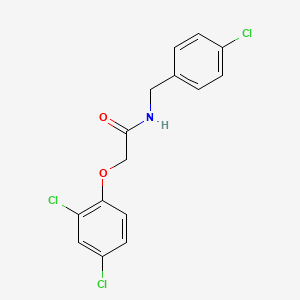 N-[(4-chlorophenyl)methyl]-2-(2,4-dichlorophenoxy)acetamide