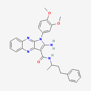 2-amino-1-(3,4-dimethoxyphenyl)-N-(4-phenylbutan-2-yl)-1H-pyrrolo[2,3-b]quinoxaline-3-carboxamide