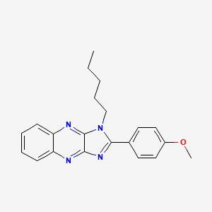 2-(4-Methoxyphenyl)-3-pentylimidazo[4,5-b]quinoxaline