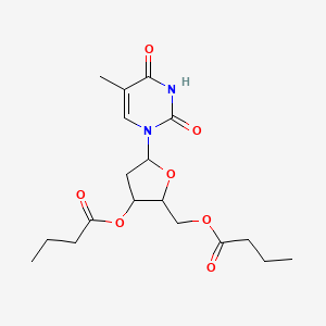 1-(3,5-Di-o-butanoyl-2-deoxypentofuranosyl)-5-methylpyrimidine-2,4(1h,3h)-dione