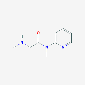 molecular formula C9H13N3O B1416343 N-methyl-2-(methylamino)-N-(pyridin-2-yl)acetamide CAS No. 1019325-08-6