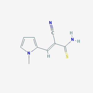 (E)-2-cyano-3-(1-methylpyrrol-2-yl)prop-2-enethioamide