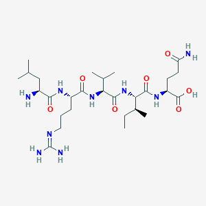 L-Leucyl-N~5~-(diaminomethylidene)-L-ornithyl-L-valyl-L-isoleucyl-L-glutamine