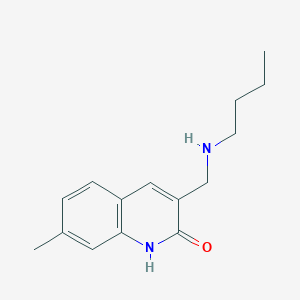 3-[(butylamino)methyl]-7-methylquinolin-2(1H)-one