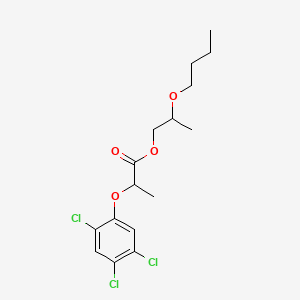 molecular formula C16H21Cl3O4 B14163496 2-Butoxypropyl 2-(2,4,5-trichlorophenoxy)propanoate CAS No. 28903-26-6