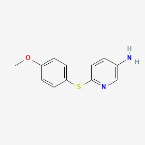 B1416350 6-[(4-Methoxyphenyl)sulfanyl]-3-pyridinylamine CAS No. 1019363-45-1