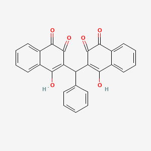 2-Hydroxy-3-[(3-hydroxy-1,4-dioxo-2-naphthyl)-phenyl-methyl]naphthalene-1,4-dione