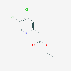 molecular formula C9H9Cl2NO2 B14163519 Ethyl 2-(4,5-dichloropyridin-2-YL)acetate 