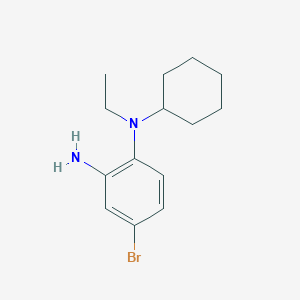 molecular formula C14H21BrN2 B1416352 N-(2-Amino-4-bromophenyl)-N-cyclohexyl-N-ethylamine CAS No. 1019354-37-0