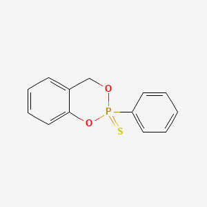 molecular formula C13H11O2PS B14163520 4H-1,3,2-Benzodioxaphosphorin, 2-phenyl-, 2-sulfide CAS No. 4242-25-5