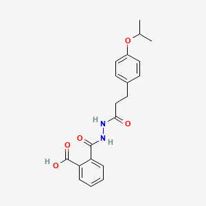 2-[[3-(4-propan-2-yloxyphenyl)propanoylamino]carbamoyl]benzoic Acid