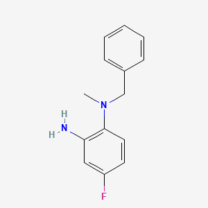 molecular formula C14H15FN2 B1416353 N~1~-Benzyl-4-fluoro-N~1~-methyl-1,2-benzenediamine CAS No. 1019582-09-2