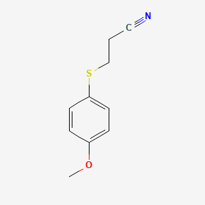 molecular formula C10H11NOS B1416354 3-[(4-Methoxyphenyl)sulfanyl]propanenitrile CAS No. 102236-72-6